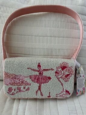 VIRAL TJMaxx / Marshalls Pink Beaded Ballerina Shoulder Bag
